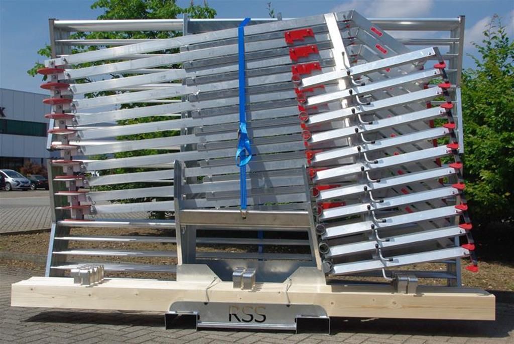 RSS Dakrandbeveiliging Hellend dak - schuin dak met Transportframe - geladen voor transport