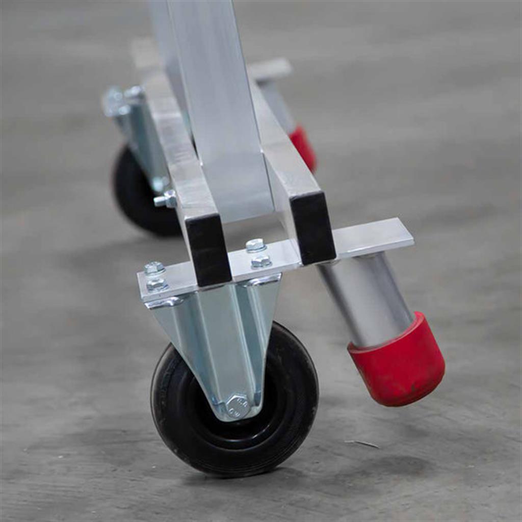 magazijntrapeasy4treden met wielen steiger ladderspecialist