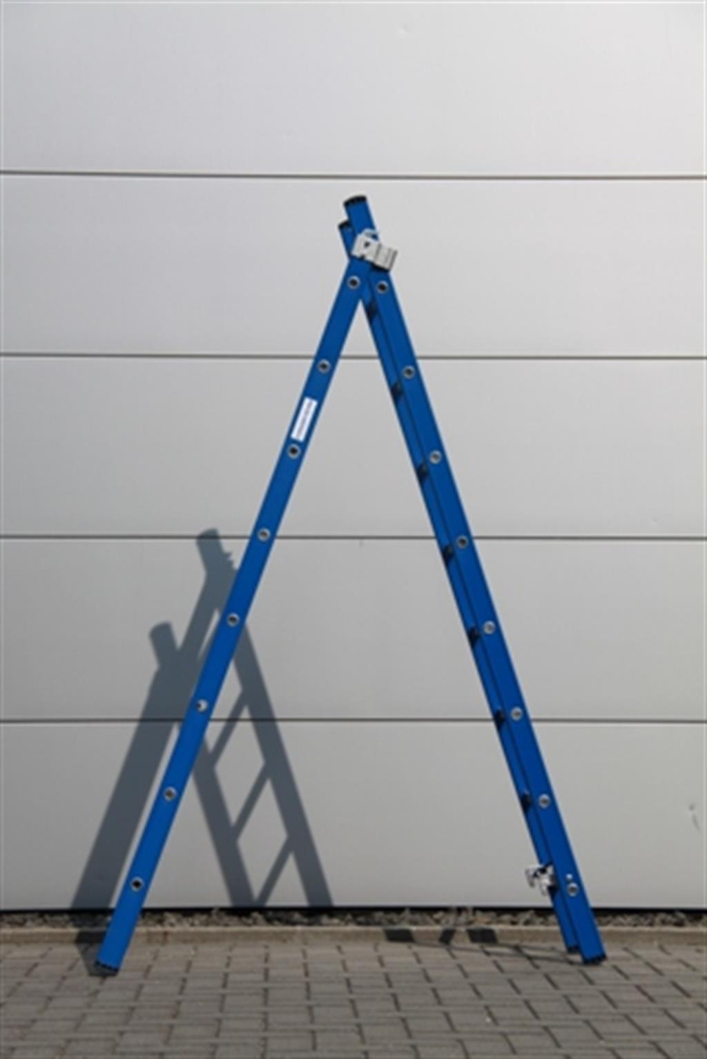 DAS Atlas blauwe 2-delige ladder - in A-stand