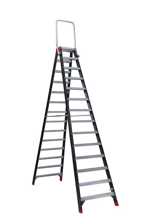 mammoetdubbeloploopbaretrap2x14metinklapbarebeugel210214