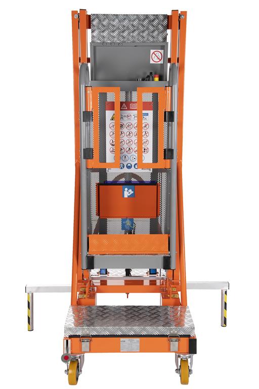 Hoogwerker Up Lift 5 XS HD 120 kg 44 x 46 cm werkhoogte 5 meter - vooraanzicht