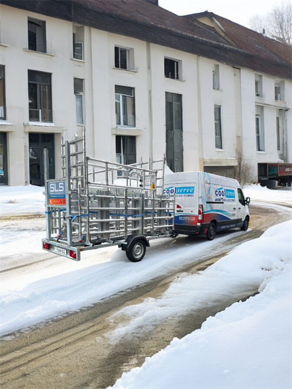 Rolsteigerlift Afsluitbare aanhanger geschikt voor Type S & M ook in de sneeuw
