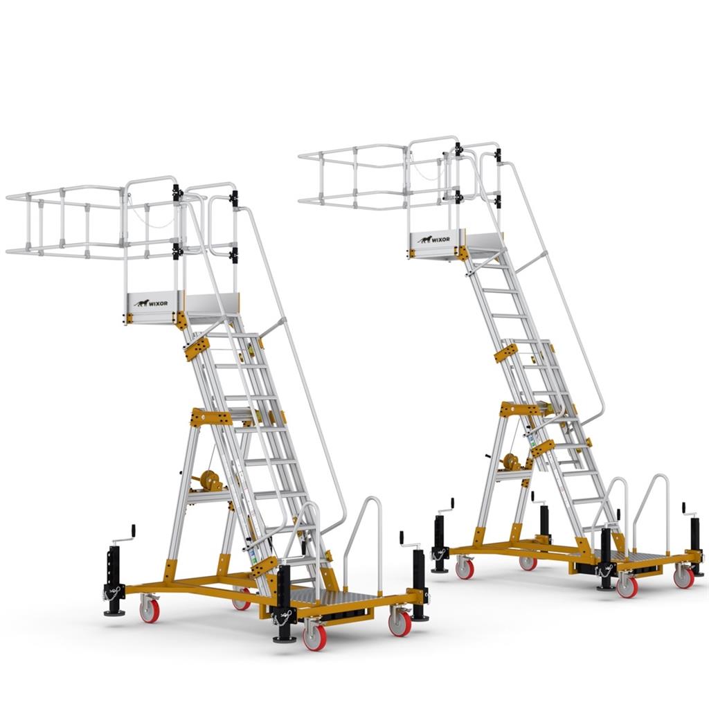 Tanker - Vrachtwagen platforms verrijdbaar 3 verschillende hoogtes