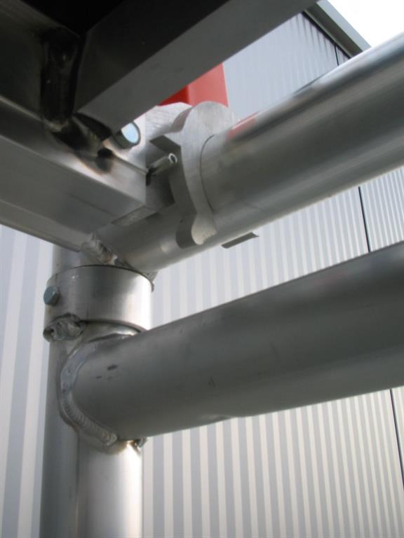 Gevelsteiger 75 cm 10 x 4 meter - 40 m2 - platform met opwaaibeveiliging