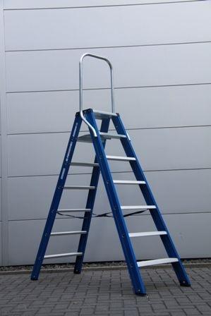 Blauwe dubbele trappen - Trappenkeuze - steigerladderspecialist