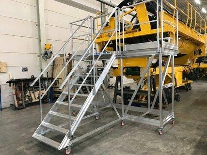 Werkbordessen, vast of verrijdbaar-Steiger & Ladderspecialist 8 treden