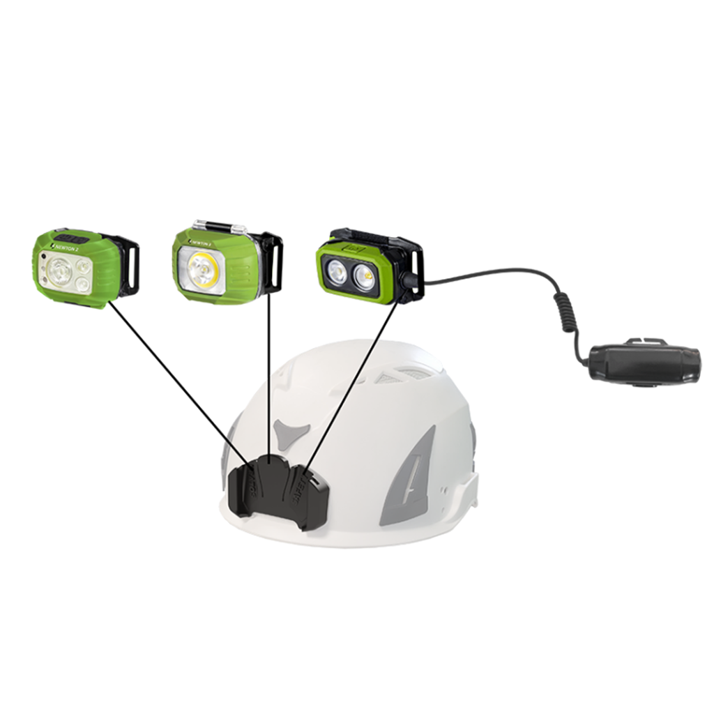 Adhesieve plaat voor het installeren van NEWTON 2/3/4 koplampen op een helm geschikt voor meerdere type lampen.