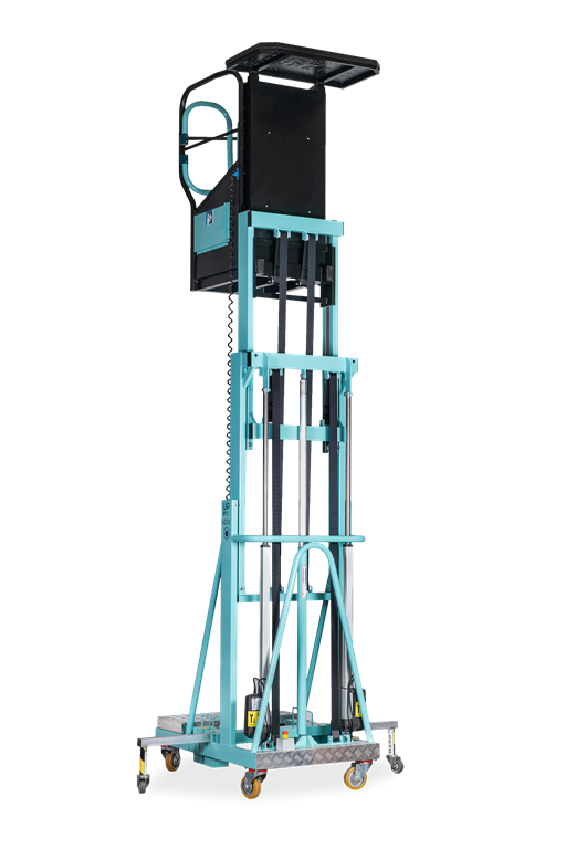 Verhuur Eenpersoons hoogwerker werkhoogte 5 meter ( aluminium uitvoering ) licht gewicht