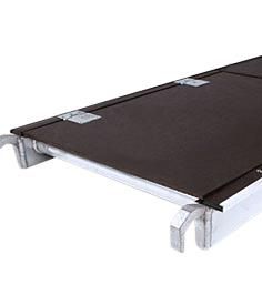 Rolsteiger platforms hout met luik uitgevoerd.