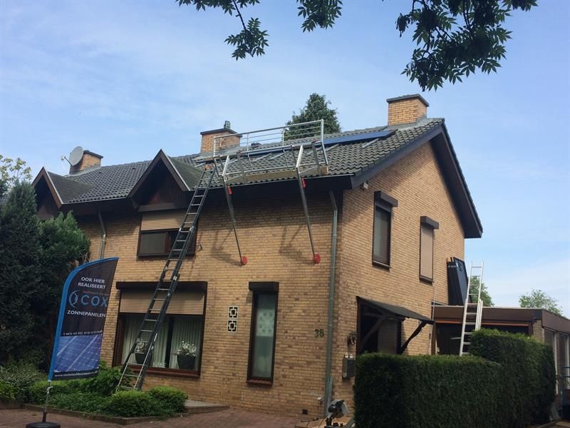 RSS dakrandbeveiliging hellend - schuin dak- 3 meter set, werk in uitvoering